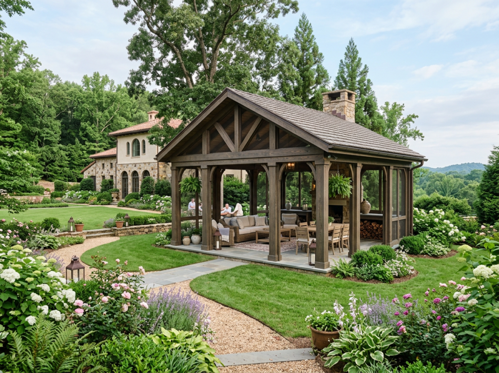 Elegant Outdoor Structures for Gardens and Open Spaces